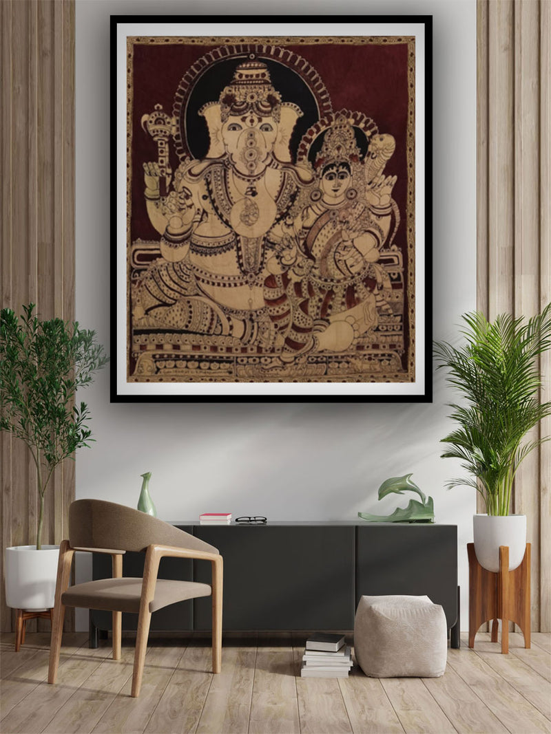 Ganesh in Kalamkari by D Laxmi Amma