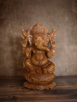 Shop Ganesha- Carved Blessings in Kadam Wood Carving by Om Prakash