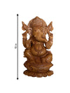 Ganesha- Carved Blessings in Kadam Wood Carving for sale