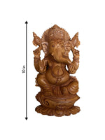 Ganesha- Carved Blessings in Kadam Wood Carving for sale