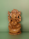 Shop Ganesha- Graceful Guardian in Kadam Wood Carving by Om Prakash