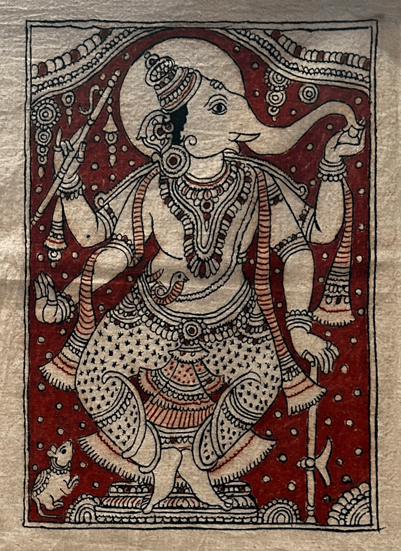 Buy Ganesha Kalamkari art by K Siva Reddy