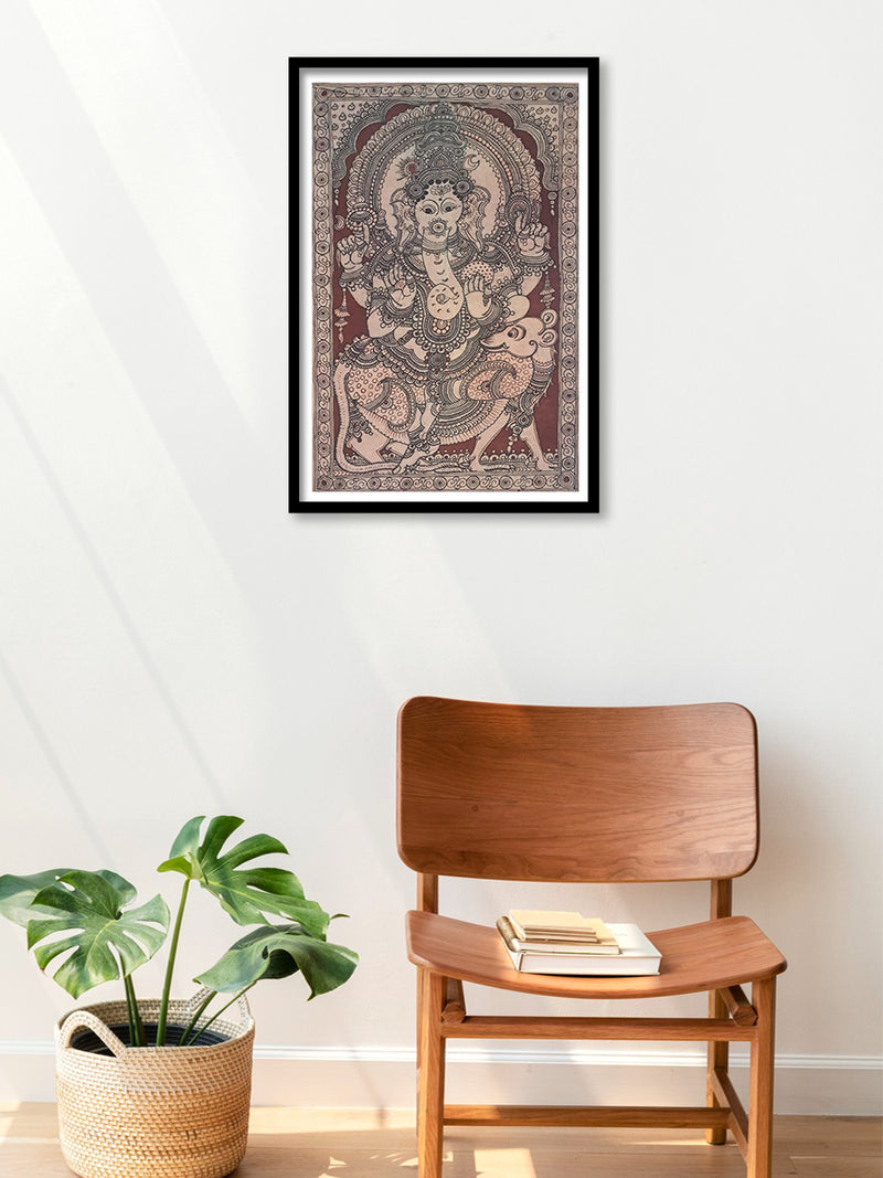 Ganesha: Kalamkari by Sudheer