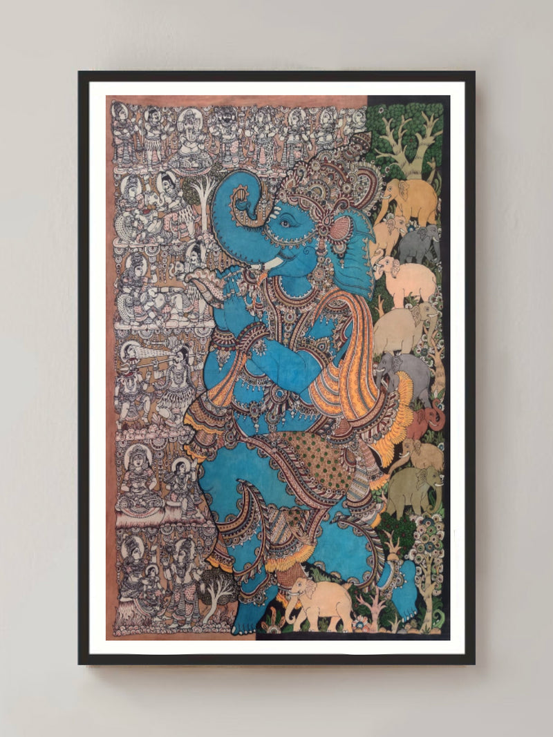 Ganesha: Kalamkari painting by Harinath.N for sale