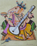 Ganesha, Tanjore Art by Sanjay Tandekar