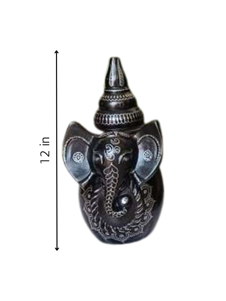 Ganesha in Black Pottery for sale