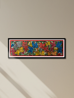 Buy Gathering of birds: Santhal Tribal Pattachitra