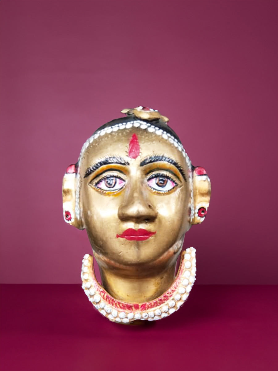 Shop Gauri Head in Brass by Gramin Arts