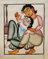 Gentle Embrace: Kalighat Paintings by Bapi Chitrakar