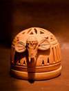 Glowing Serenity, Terracotta Model of Tea Light