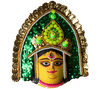 Goddess Durga: Chhau Mask by Dharmendra Sutradhar