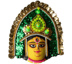 Goddess Durga: Chhau Mask by Dharmendra Sutradhar