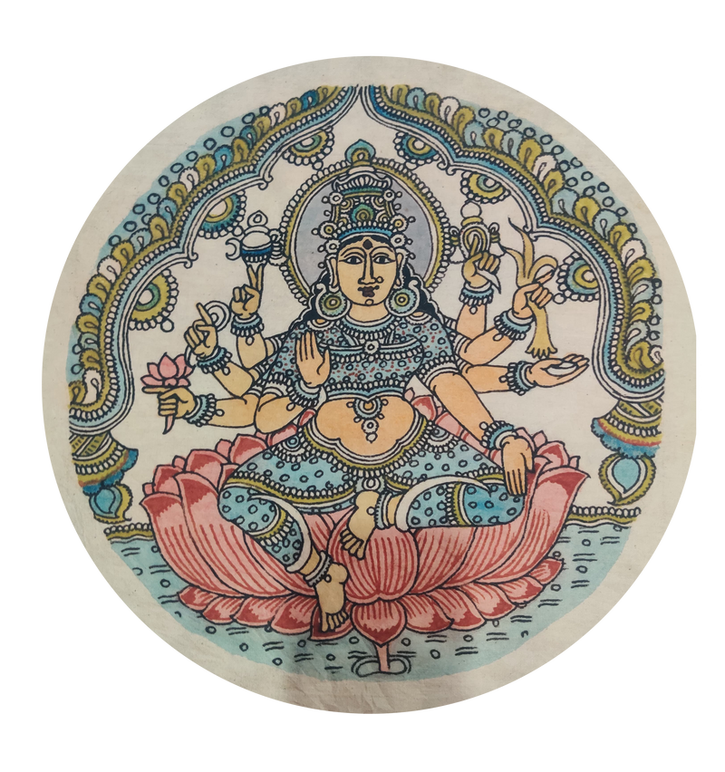 buy Goddess Lakshmi In Kalamkari