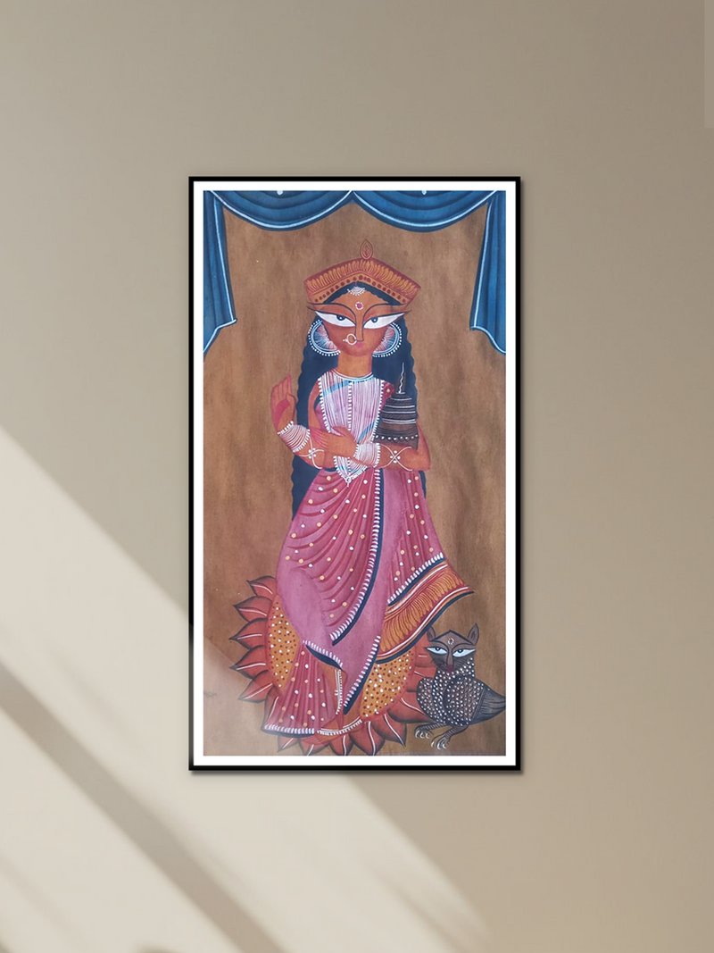 Goddess Lakshmi in Kalighat by Uttam Chitrakar