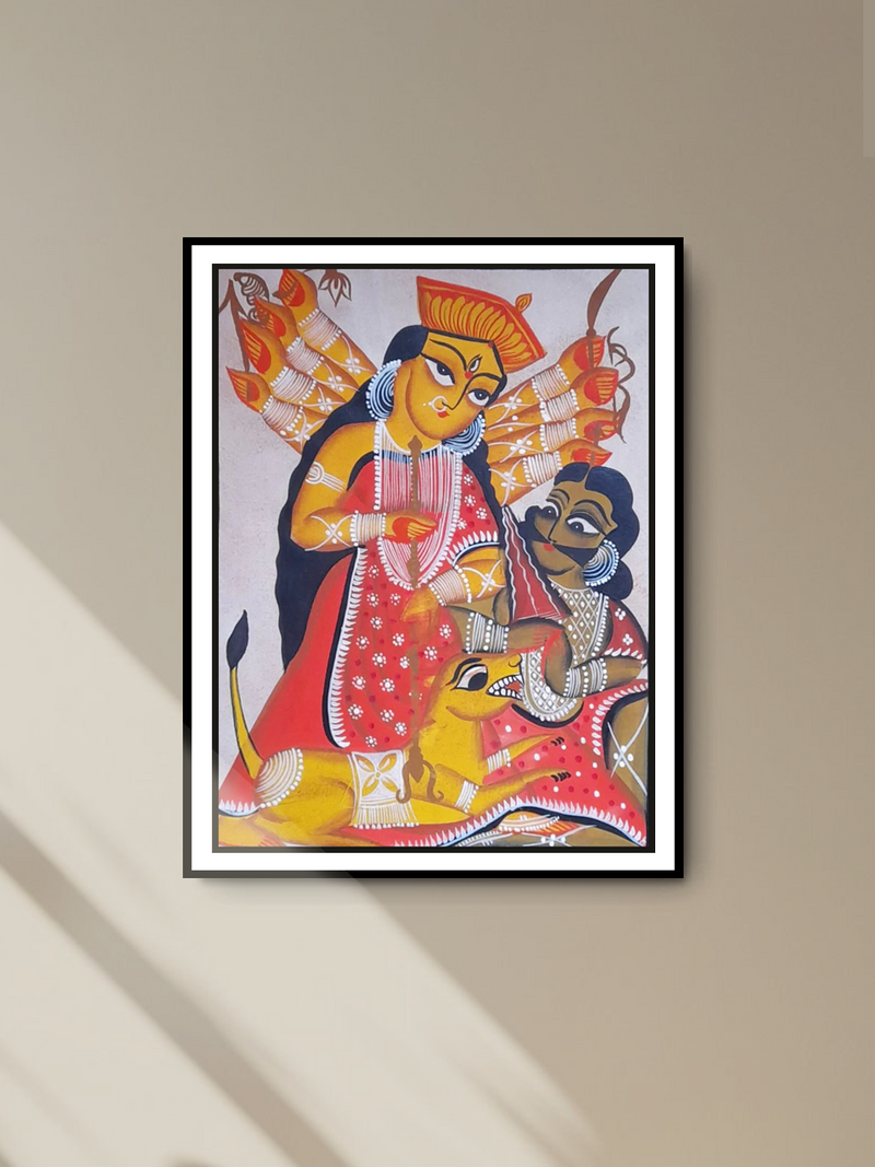 Goddess of Power: Uttam Chitrakar's Kalighat Tribute