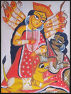 Goddess of Power: Uttam Chitrakar's Kalighat Tribute