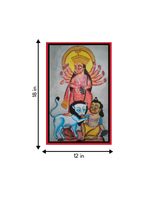 Goddess of Valour:Bengal Pattachitra painting for sale