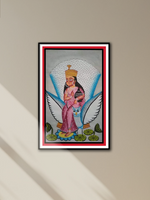 Shop Godess Lakshmi’s Splendour:Bengal Pattachitra painting by Manoranjan Chitrakar