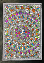 Buy Godhna Art, Madhubani Painting by Ambika Devi