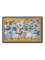 A Herd of Cows pichwai painting For sale