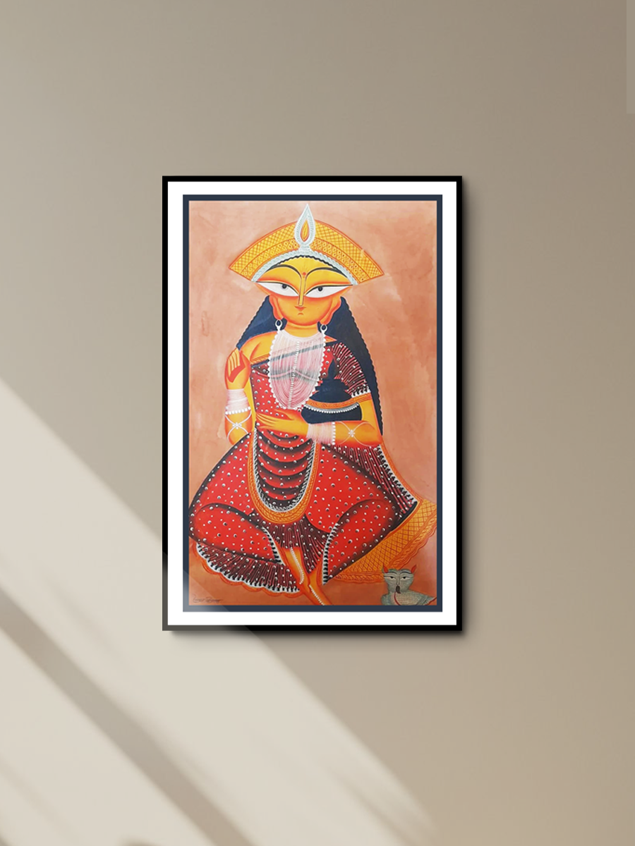 Grace of Goddess Shashti: Uttam Chitrakar’s Divine Kalighat Portrayal