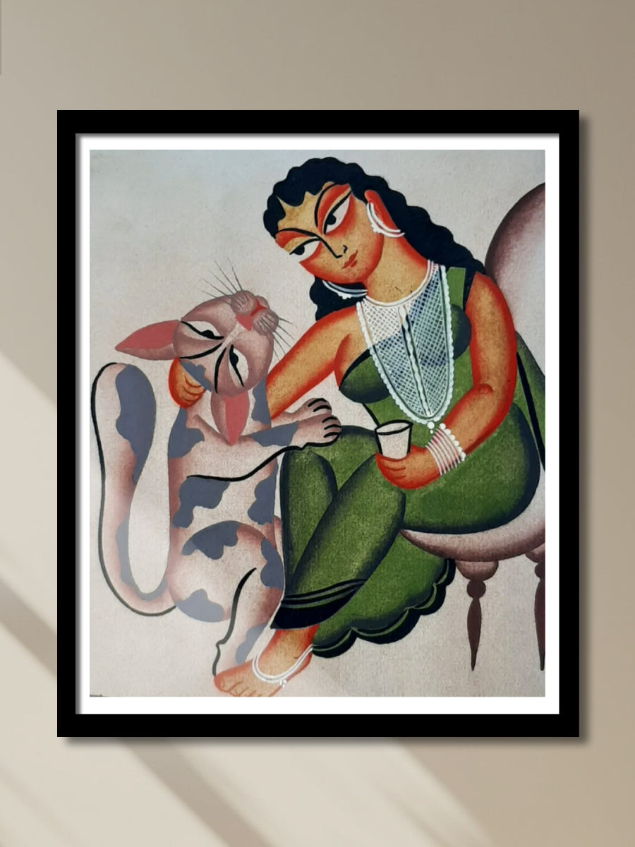 Shop Graceful Charm: Kalighat Art by Bapi Chitrakar