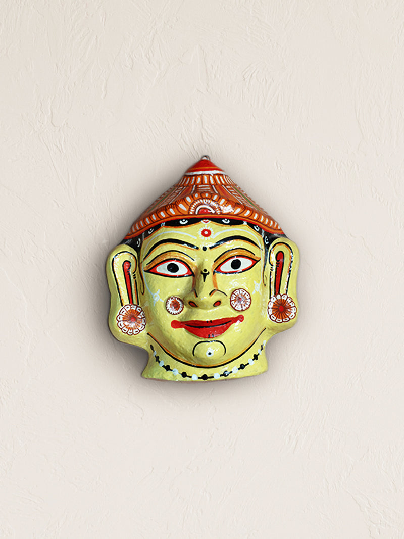 Buy Graceful Reverie: Sita's Face Paper Mache by Keshab Maharana