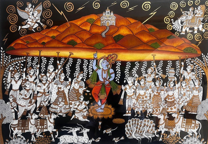 Krishna's Govardhan Leela by Kalyan Joshi