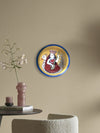 Buy Goddess Saraswati Kalighat Wooden Wall Plates