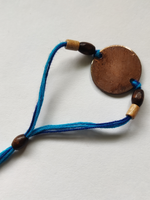 Handcrafted "Bro" Copper Enamel Rakhi by EkiBeki