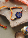 Shop Handcrafted Geometric Ganesha Copper Enamel Rakhi by EkiBeki