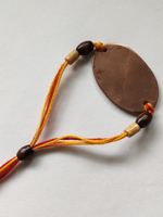 Handcrafted "Mooch" Copper Enamel Rakhi by EkiBeki for sale