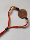 Handcrafted "Morpankh" Copper Enamel Rakhi by EkiBeki