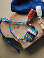 Shop Handcrafted "Zentangle" Copper Enamel Rakhi by EkiBeki