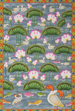 Buy A pond of lotuses pichwai art