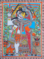 Buy Harmony of Ardhanarishvara in Madhubani 