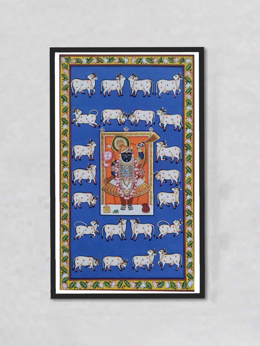 Shop Harmony of Shrinathji: A Tapestry of Pichwai Painting by Dinesh Soni