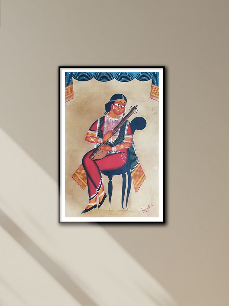 Shop Harmony of a Wife:Kalighat painting by  Hasir  Chitrakar