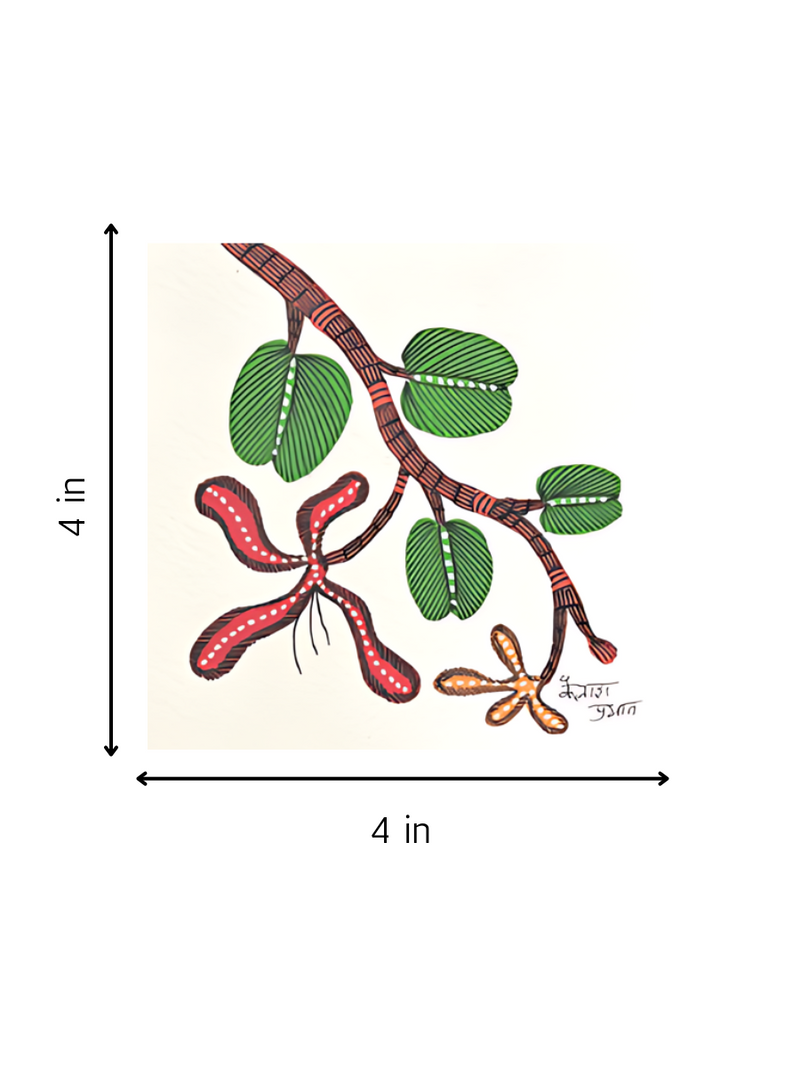 Harmony's Bloom in Gond artwork for sale