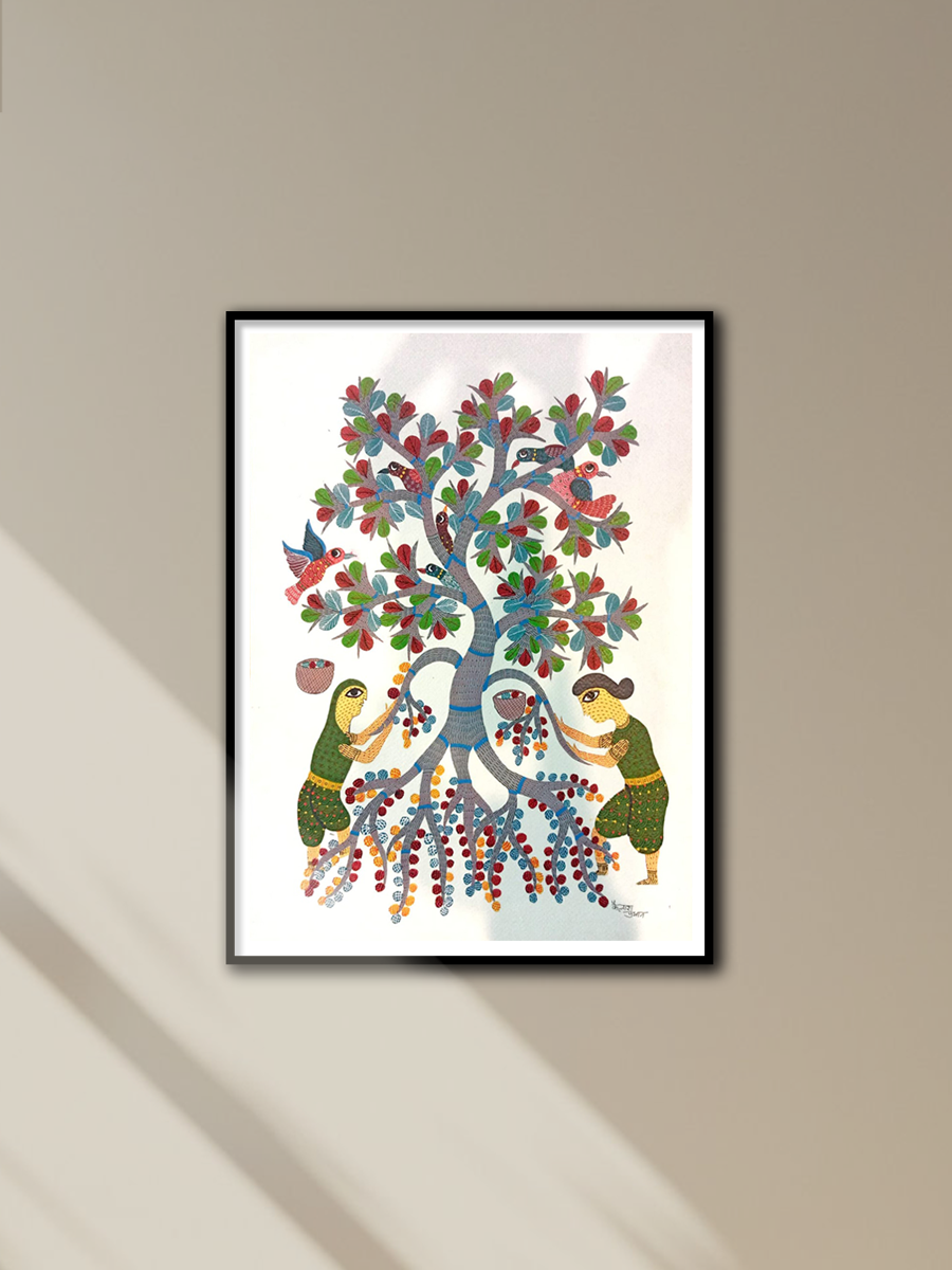 Shop Harvest Serenade: Gond Art by Kailash Pradhan