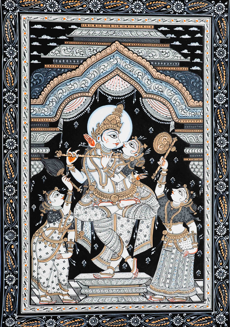 To buy Immersive Tales Unveiled: Radha Krishna Rasleela  on a canvas 