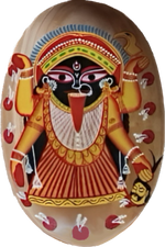 Buy Goddesa Maa Kali Kalighat art Wall Plates