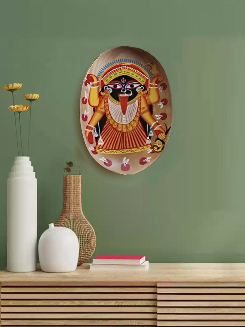 Shop for Goddesa Maa Kali Kalighat art Wall Plates