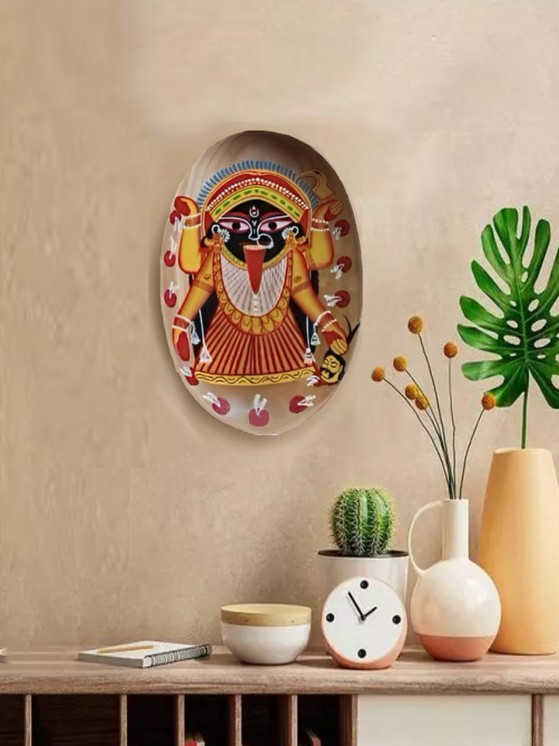 Order Online Goddesa Maa Kali Kalighat art Wall Plates