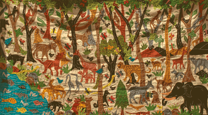 Shop Jungle in Applique by Purna Chandra Ghosh 