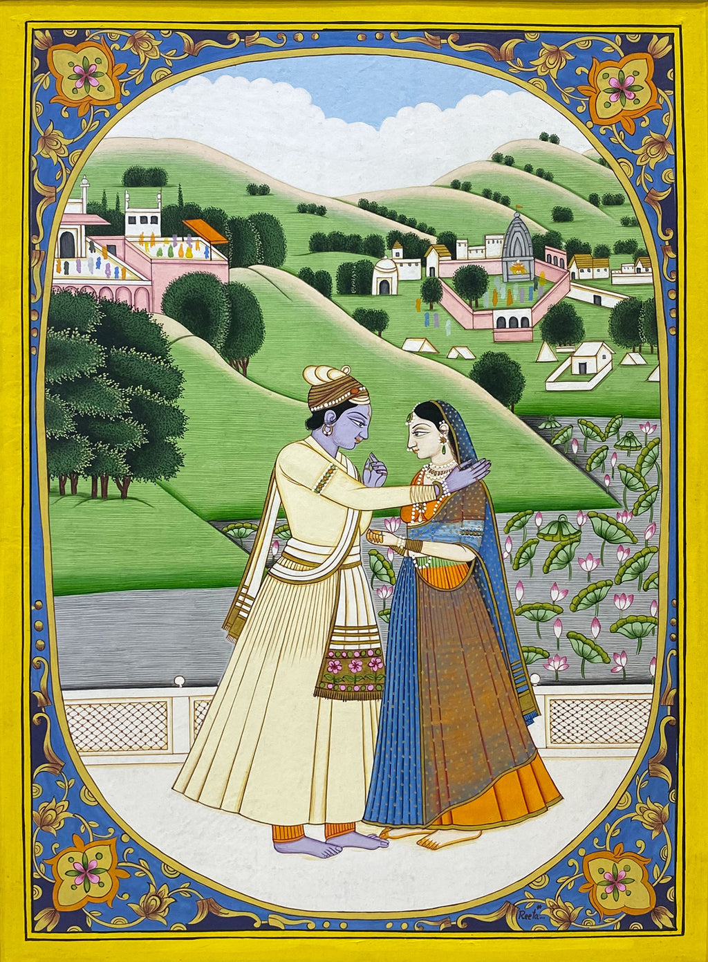 Shop Radha Krishna in Ashwin Mas: Kangra by Poonam Katoch