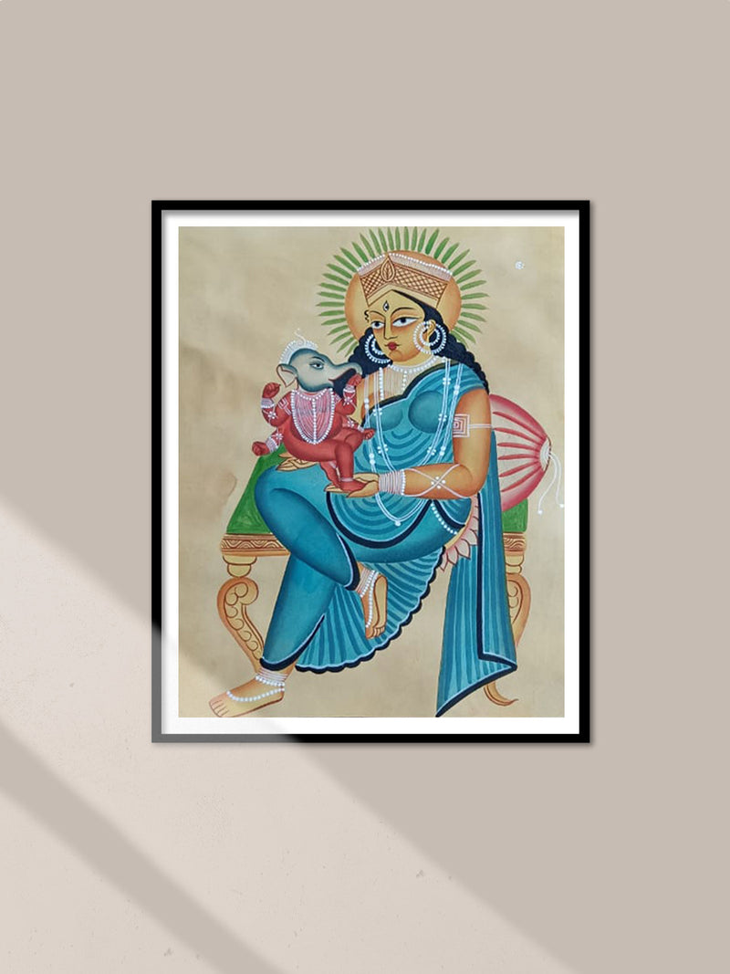 Shop Maa Parvati and Ganapati in Kalighat by Hasir Chitrakar