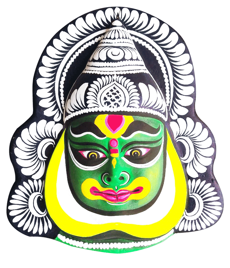 Shop Kathakali Face in Chhau Mask by Dharmendra Sutradhar