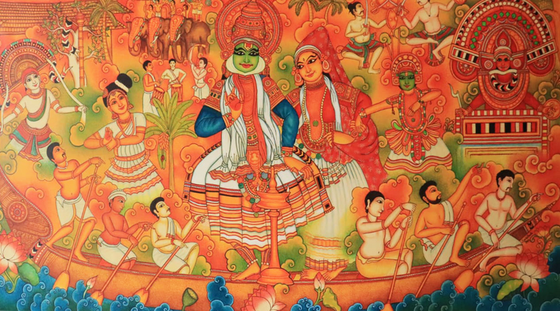 buy Kathakali In Kerala Mural By Jijulal