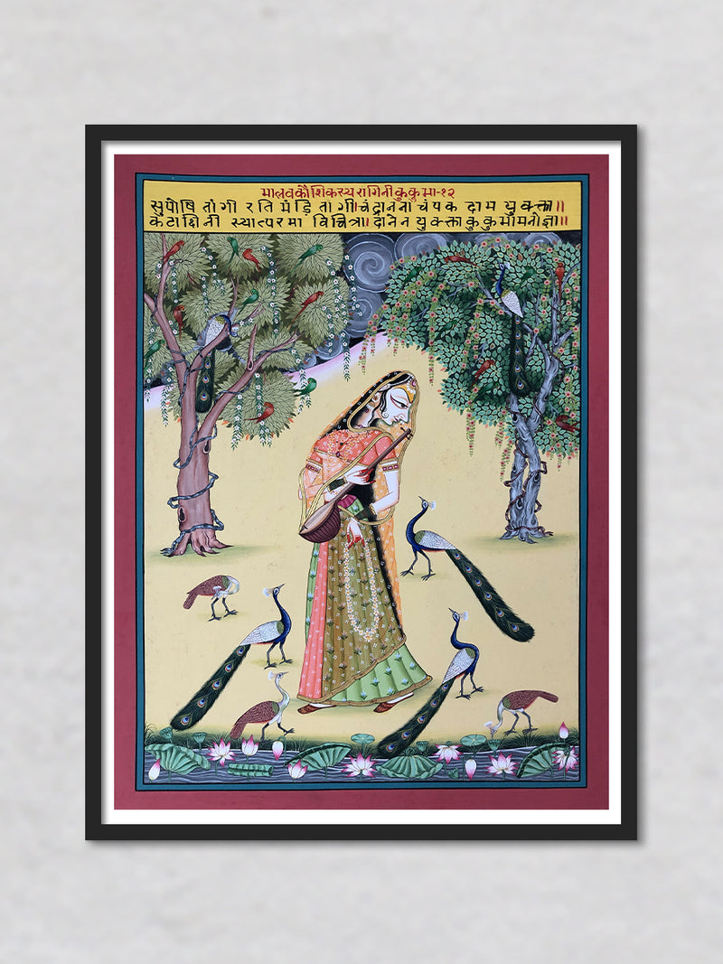 Kaushik ki Ragini- Kukubh, Kishangarh Art by Shehzaad Ali Sherani